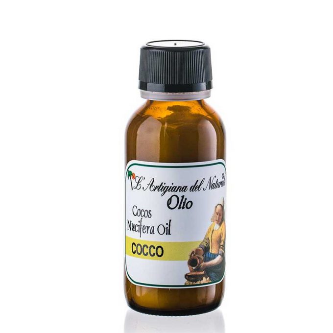 olio di cocco applicato sul corpo  svolge una azione lenitiva ed emolliente